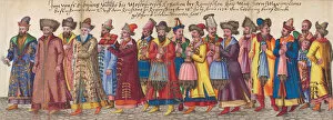 Rurik Dynasty Collection: Muscovite ambassadors to the Imperial Diet in Regensburg, July 18, 1576