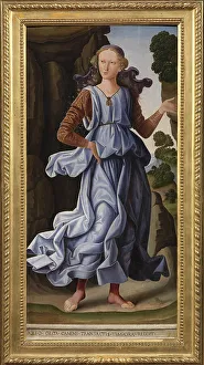 Firenze Prints: The Muse Clio, ca 1475-1480. Creator: Santi, Giovanni (ca 1435-1494)