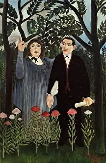 The Muse Inspiring the Poet, 1909. Creator: Henri Rousseau