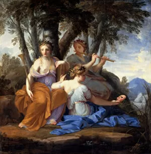 Thalia Gallery: The Muses Clio, Euterpe, and Thalia. Artist: Le Sueur, Eustache (1617-1655)