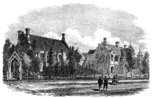 Settlement Prints: The Museum, government buildings, Canterbury, New Zealand, 1868. Creator: Unknown