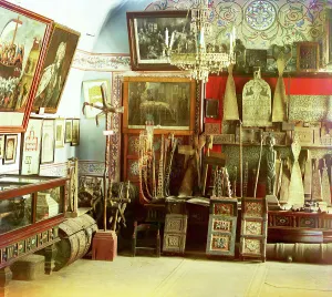 Museum. Iona's room, Rostov Velikii, 1911. Creator: Sergey Mikhaylovich Prokudin-Gorsky