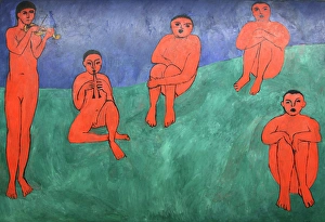 Henri Mile Benot Prints: Music, 1910. Creator: Henri Matisse. Music, 1910. Creator: Henri Matisse