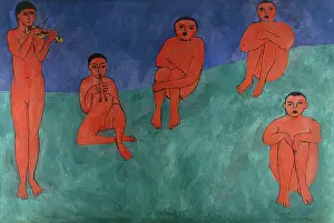 Henri Mile Benot Prints: Music, 1910. Creator: Henri Matisse