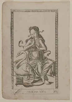 Ferrara Prints: Music (from the Tarocchi, series C: Liberal Arts, #26), before 1467