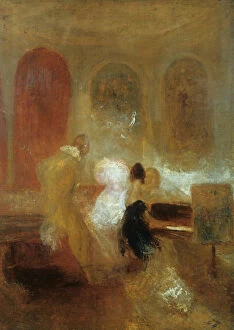 Party Collection: Music Party, East Cowes Castle, c1835. Artist: JMW Turner