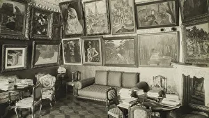 Shchukin Prints: The music room in the Shchukins house with works by Degas