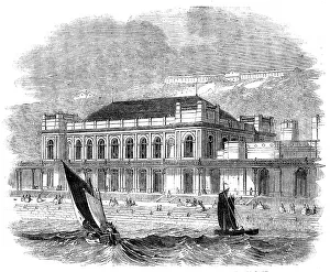 Cast Iron Prints: Music Saloon recently erected at Scarborough, 1858. Creator: Unknown