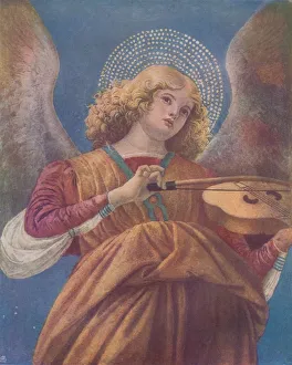 H Granville Fell Prints: Musical Angel with Violin (fresco), c15th century. Artist: Melozzo da Forli