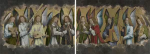 Play Music Prints: The Musical Angels, Between 1483 and 1494. Creator: Memling; Hans (1433/40-1494)