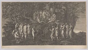 Fiorentino Rosso Prints: The musical contest between the Muses on one side and the Pierides on the other