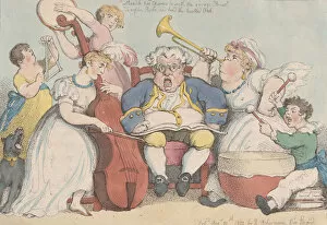 Musical Gallery: A Musical Family, August 30, 1802. August 30, 1802. Creator: Thomas Rowlandson