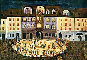 Musical Gallery: Musical Festival in Jena, c. 1740, watercolor on parchment