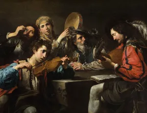 A Musical Party (image 2 of 2), c1626. Creator: Valentin de Boulogne