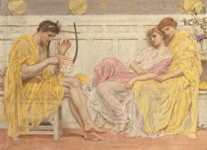 Lyre Gallery: A Musician, ca. 1867. Creator: Albert Joseph Moore