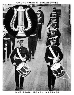 Wa Ac Prints: Musician, Royal Marines, 1937. Artist: WA & AC Churchman