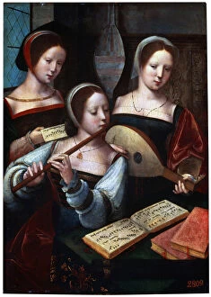 Open Book Collection: Musicians, 1530s-1540s. Old Master