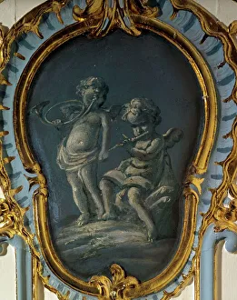 Flute Player Prints: Two musicians, between 1735 and 1745. Creator: Unknown