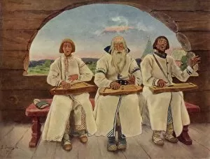 Viktor Vasnetsov Gallery: The Musicians, 1899, (1965). Creator: Viktor Mihajlovic Vasnecov