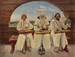 The Musicians, 1899, (1965). Creator: Viktor Mihajlovic Vasnecov