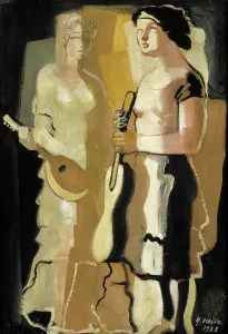 1928 Prints: Musicians, 1928. Creator: Yrjö Aleksander Ollila