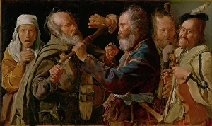 Group Of People Prints: The Musicians Brawl, about 1625-1630. Creator: Georges de la Tour