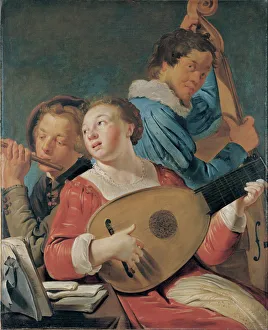 Musicians, c. 1623. Artist: Grebber, Pieter Fransz de (c. 1600-1652 / 3)
