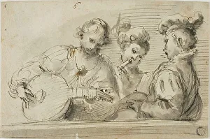 Guercino Prints: Musicians, n.d. Creator: Donato Creti