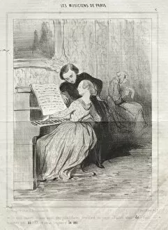 Honoré Daumier French Gallery: The Musicians of Paris, plate 6: If you knew how pretty you are!, 6 March 1841. Creator