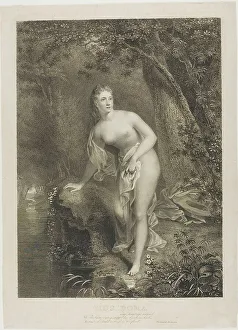 Durand Asher Brown Prints: Musidora, 1825. Creator: Asher Brown Durand