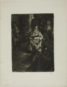 Folk Music Prints: Musique en Famille, 1905. Creator: Anders Leonard Zorn