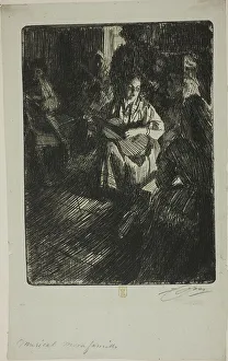 Dunald Mill Hole Prints: Musique en Famille, 1905. Creator: Anders Leonard Zorn