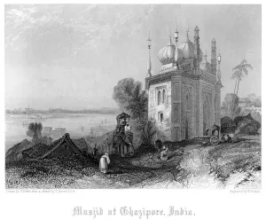James Gardner Prints: The Musjid at Chazipore, India. Artist: W Finden