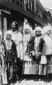 Chakrata Gallery: Muslim hill tribe people, Chakrata, India, 1917