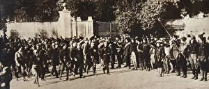 Coup Detat Collection: Mussolini leading a march through Rome, Italy, 1922