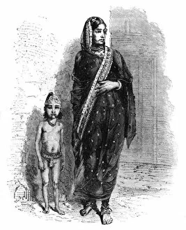 Muslims Gallery: Mussulman Woman of Bhopal, c1891. Creator: James Grant