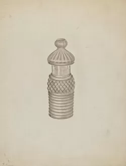 Glassware Collection: Mustard Pot, 1935 / 1942. Creator: Michael Fenga