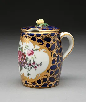 S And Xe8 Prints: Mustard Pot, Sevres, 1757. Creator: Sevres Porcelain Manufactory