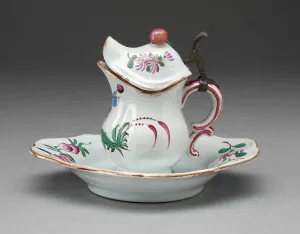 Mustard Pot with Stand, Strasbourg, 1754/1760. Creator: Unknown Mustard Pot with Stand, Strasbourg, 1754/1760. Creator: Unknown