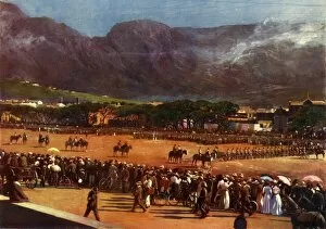 Cape Town Gallery: Muster of the Cape Town Guard on the Parade Ground Cape Town, January 12, 1901, 1901
