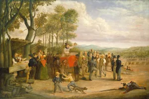 Celebrating Prints: Muster Day, 1843 or after. Creator: Charles Henry Granger