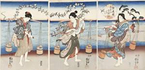 Mutsu no kuni Chidori no Tamagawa (Plover Jewel River in Mutsu Province), c1847