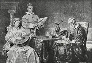 Academic Prints: De muziekles (The music lesson), 1883