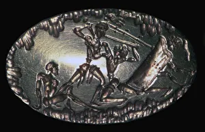 Adversary Prints: Mycenaean gold seal-ring, 17th-12th century BC