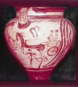 Ancient City Collection: Mycenaean Zeus Crater, 14th Century BC