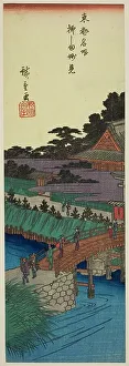 Myoken Temple in Yanagishima (Yanagishima Myoken), from the series Famous Places... c. 1837/38. Creator: Ando Hiroshige. Myoken Temple in Yanagishima (Yanagishima Myoken), from the series Famous Places... c. 1837/38. Creator: Ando Hiroshige