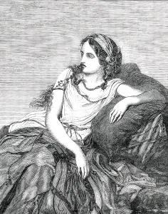 George Gordon Prints: Myrrha - painted by H. O'Neil, 1850. Creator: Unknown