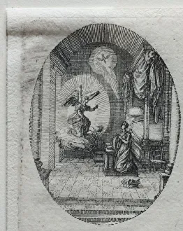 1592 1635 Prints: The Mysteries of the Passion: The Annunciation