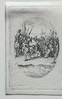 1592 1635 Prints: The Mysteries of the Passion: The Carrying of the Cross. Creator: Jacques Callot (French