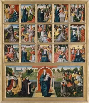 The Fifteen Mysteries and the Virgin of the Rosary. Creator: Netherlandish Painter